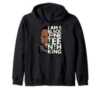 I Am A Black Juneteenth King Melanin Bruh Father Men Kings Zip Hoodie