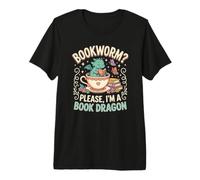 I am a Book Dragon not a Bookworm for Literature Lovers Premium T-Shirt