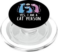 I am a cat person Love ugly cats PopSockets PopGrip for MagSafe