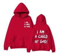 I Am A Child of God Christian Hoodies For Women Preppy Y2k Sweatshirts Christian Clothing