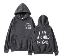 I Am A Child of God Christian Hoodies For Women Preppy Y2k Sweatshirts Christian Clothing