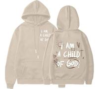 I Am A Child of God Christian Hoodies For Women Preppy Y2k Sweatshirts Christian Clothing