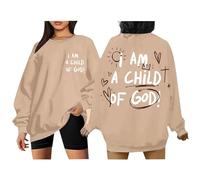 I am a Child Of God Hoodie Christian Faith Religious God Tops Women Long SLeeve Pullover Sweatshirt 2024 New