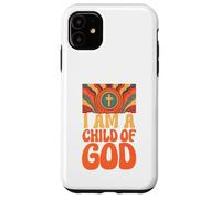 "I am a Child of God" John 1:12 Retro Hippie Christian Case for iPhone 11