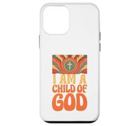 "I am a Child of God" John 1:12 Retro Hippie Christian Case for iPhone 12 mini