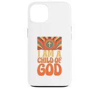 "I am a Child of God" John 1:12 Retro Hippie Christian Case for iPhone 13