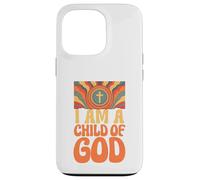 "I am a Child of God" John 1:12 Retro Hippie Christian Case for iPhone 13 Pro