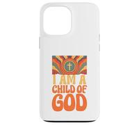 "I am a Child of God" John 1:12 Retro Hippie Christian Case for iPhone 13 Pro Max