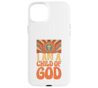 "I am a Child of God" John 1:12 Retro Hippie Christian Case for iPhone 15 Plus