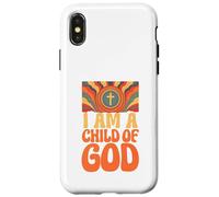 "I am a Child of God" John 1:12 Retro Hippie Christian Case for iPhone X/XS