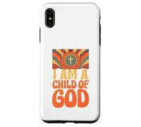 "I am a Child of God" John 1:12 Retro Hippie Christian Case for iPhone XS Max