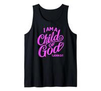 I Am A Child of God John Bible Verse Trust Lord Jesus 1 John Tank Top
