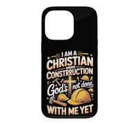 I Am a Christian Under Construction Christian Faith Bible Case for iPhone 13 Pro