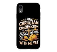 I Am a Christian Under Construction Christian Faith Bible Case for iPhone XR