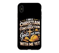 I Am a Christian Under Construction Christian Faith Bible Case for iPhone XS Max