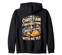 I Am a Christian Under Construction Christian Faith Bible Zip Hoodie