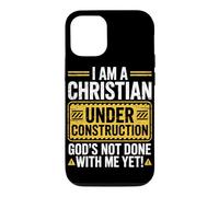 I Am a Christian Under Construction God’s Not Done with Me Case for iPhone 12/12 Pro