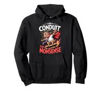 I Am A Conduit For Nonsense Funny Goat Family Pullover Hoodie