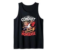 I Am A Conduit For Nonsense Funny Goat Family Tank Top