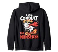 I Am A Conduit For Nonsense Funny Goat Family Zip Hoodie