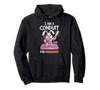I Am A Conduit For Nonsense Funny Rabbit Family Pullover Hoodie