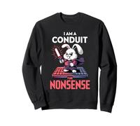 I Am A Conduit For Nonsense Funny Rabbit Family Sweatshirt