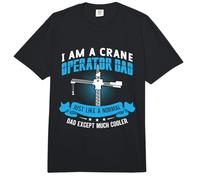 I Am A Crane Operator Dad Construction Workers Crane Driver Comfort Colors Adult Heavyweight T-Shirt