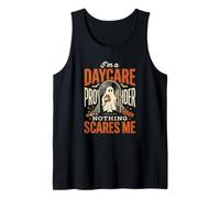 I Am A Daycare Provider Nothing Scares Me Halloween Ghost Tank Top
