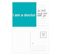 I Am A Doctor's Verbal Description Postcard Card Important Person Anniversary