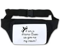 I AM A Drama Queen So Give Me My Crown Waist Bag Fanny Pack White