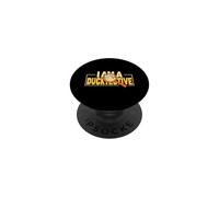 I Am A Ducktective Duck Detective Spy Private Investigator PopSockets Adhesive PopGrip
