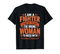 I Am A Fighter Cancer Picked The Wrong Woman Leukemia T-Shirt