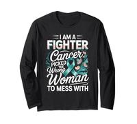 I Am A Fighter Cancer Picked The Wrong Woman to Mess with Long Sleeve T-Shirt