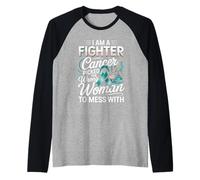 I Am A Fighter Cancer Picked The Wrong Woman to Mess with Raglan Baseball Tee