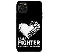 I Am A Fighter Lung Cancer Awareness Heart Case for iPhone 11 Pro Max