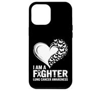 I Am A Fighter Lung Cancer Awareness Heart Case for iPhone 12 Pro Max