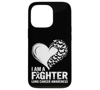 I Am A Fighter Lung Cancer Awareness Heart Case for iPhone 13 Pro