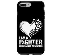 I Am A Fighter Lung Cancer Awareness Heart Case for iPhone 7 Plus/8 Plus