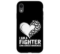 I Am A Fighter Lung Cancer Awareness Heart Case for iPhone XR