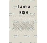 I am a Fish - funny gift, novelty notebook, lined journal - red dwarf themed