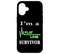 I Am A Flat Line Cardiac Arrest Survivor Heartbeat Flatline Case for iPhone 16