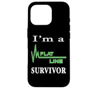 I Am A Flat Line Cardiac Arrest Survivor Heartbeat Flatline Case for iPhone 16 Pro