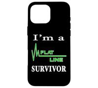 I Am A Flat Line Cardiac Arrest Survivor Heartbeat Flatline Case for iPhone 16 Pro Max