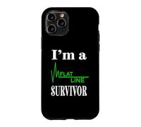 I Am A Flat Line Survivor Heartbeat Heart Rhythm Design Case for iPhone 11 Pro