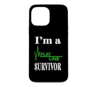 I Am A Flat Line Survivor Heartbeat Heart Rhythm Design Case for iPhone 13 Pro Max