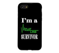 I Am A Flat Line Survivor Heartbeat Heart Rhythm Design Case for iPhone SE (2020) / 7/8