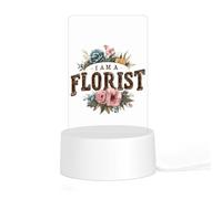 I Am A Florist Acrylic Night Light Lamp