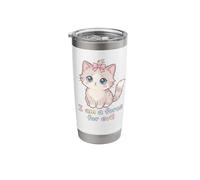 I Am A Force for Evil Kawaii Kitten Stainless Steel Insulated Tumbler
