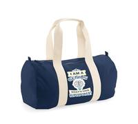 I Am A Genius. What's Your Superpower? Great Gift for Christmas, Birthdays, and Any Special Day, Barrel Bag, Holdall Zip Sports Duffle Bag. (French Navy)