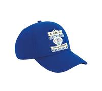 I Am A Genius. What's Your Superpower? Great Gift for Christmas, Birthdays, and Any Special Day, Cotton Authentic 5 Panel Cap. (UK, Alpha, One Size, Bright Royal)